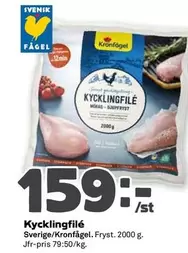 Kronfågel - Kycklingfilé