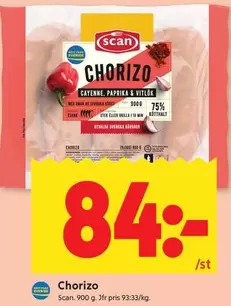 Scan - Chorizo Cayenne, Paprika & Vitlök