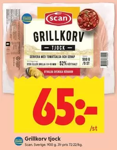 Scan - Grillkorv tjock