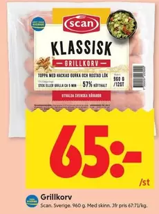Scan - KLASSIISK GRILLKORV