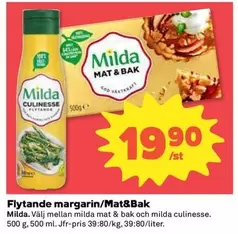 Milda - Flytande margarin/Mat&Bak