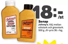 Johnny's - Senap Sötsstark och Grovstark