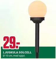 Ljuskula Solcell