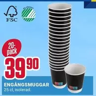 ENGÅNGSMUGGAR