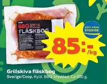 Grillskiva fläskbog