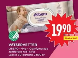 Libero - Våtservetter