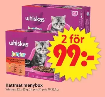 whiskas - Kattmat menybox