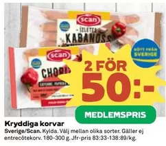 Scan - Kryddiga korvar