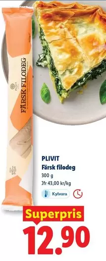 Färsk filodeg