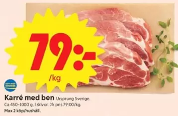 Karré med ben