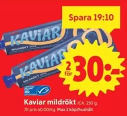 Kaviar mildrökt
