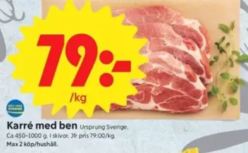 Karré med ben
