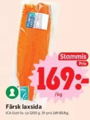 Färsk laxsida