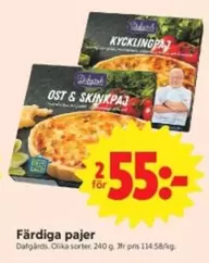 Färdiga pajer