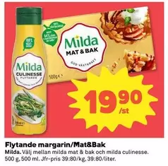 Milda - Flytande margarin/Mat&Bak