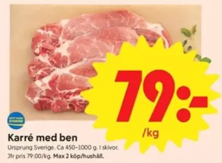 Karré med ben