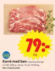 Karré med ben