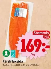 Färsk laxasida