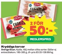 Scan - Kryddiga korvar