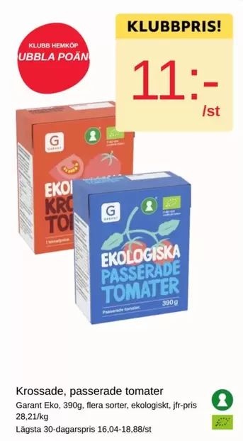Garant - Krossade, passerade tomater