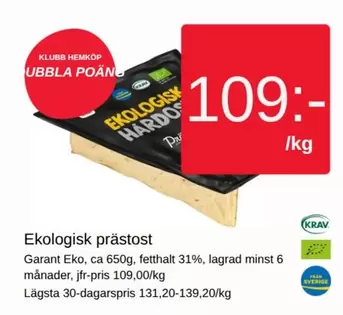 Garant - Ekologisk prästost