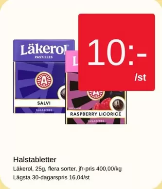 läkerol - Halstabletter
