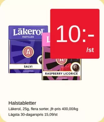 läkerol - Halstabletter