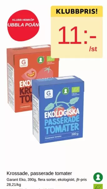 EKO - Ekologiska Passerade Tomater