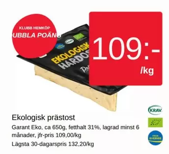 EKO - Ekologisk prästost