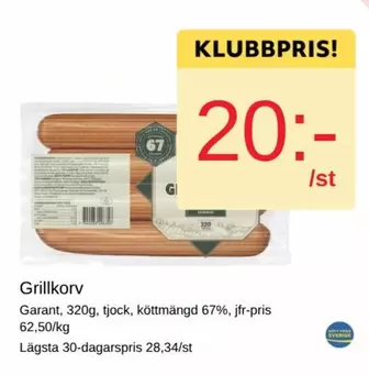 Garant - Grillkorv