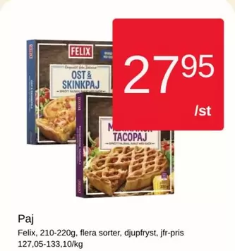 Felix - Ost & Skinkpaj, Tacopaj