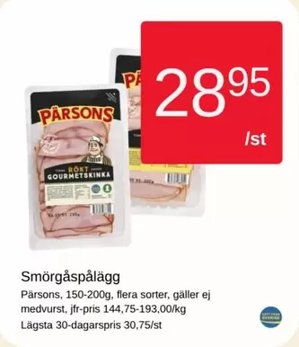 Pärsons - Smörgåspålägg
