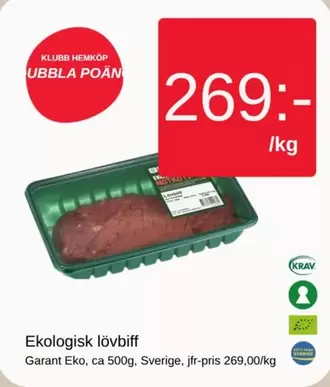 Garant - Ekologisk lövbiff