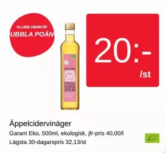 Garant - Äppelcidervinäger