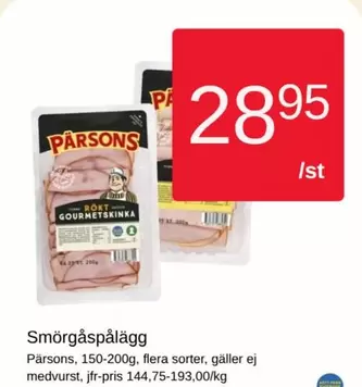 Pärsons - Smörgåspålägg