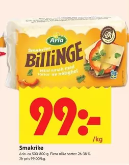 Arla - Billinge Smörgåsost