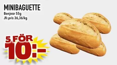 Bonjour - MINIBAGUETTE