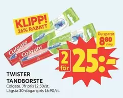 Colgate - TWISTER TANDBORSTE