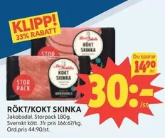 Jakobsdal - RÖKT/KOKT SKINNA