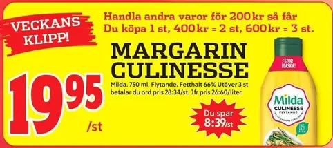 Milda - MARGARIN CULINESSE