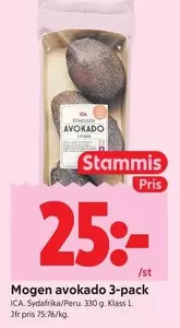 Mogen avokado 3-pack