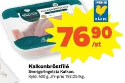 Ingelsta kalkon - Kalkonbröstfilé