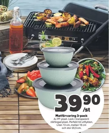 Mattförvaring 3-pack