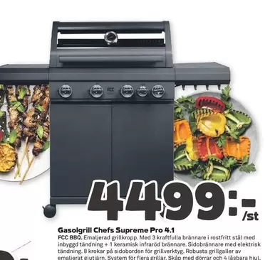Gasolgrill Chefs Supreme Pro 4.1