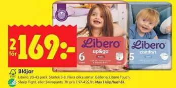 Libero -  20-43 pack, Storlek 3-6