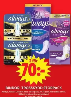 Always - Bindor, Trosskydd Storpack