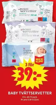Extra - BABY TVÄTTservETTER