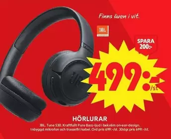 JBL - Hörlurar Tune 530