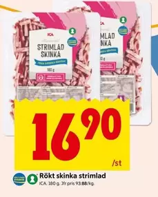 Rökt skinka strimlad
