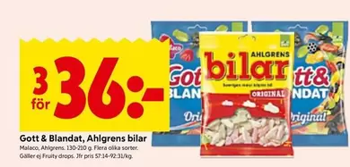 Malaco - Gott & Blandat, Ahlgrens bilar